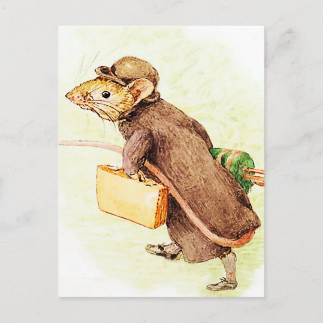 Cartão Postal “Johnny Town-mouse” de Beatrix Potter (Frente)