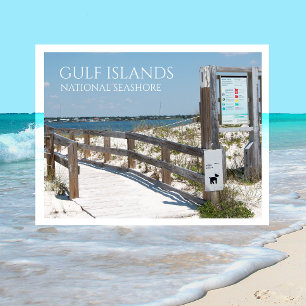 Cartão Postal Johnson Beach Entrance, Ilhas do Golfo NS, Flórida