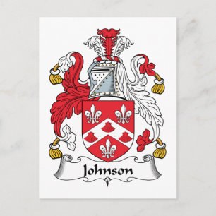 Cartão Postal Johnson Family Crest