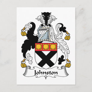 Cartão Postal Johnston Family Crest