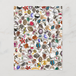 Cartão Postal joias anéis