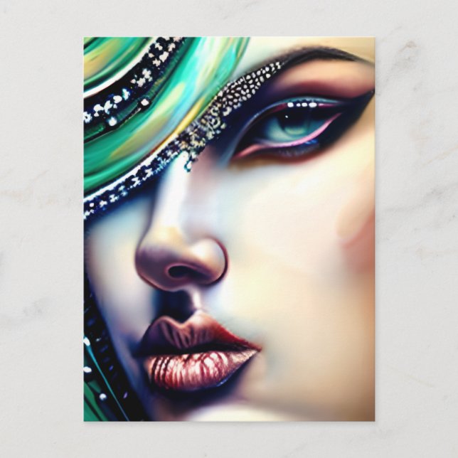 Cartão Postal Joias de Beleza Eetérea Esparsas (Frente)