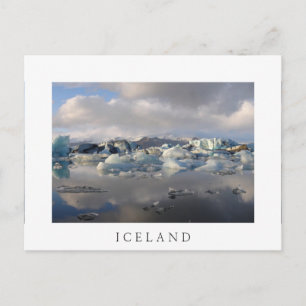 Cartão Postal Jokulsarlon glacier lake, Islândia — cartão-po