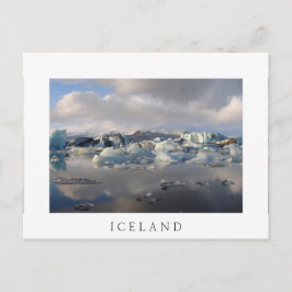 Cartão Postal Jokulsarlon glacier lake, Islândia — cartão-postal