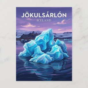 Cartão Postal Jökulsárlón Islândia