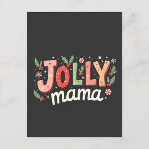 Cartão Postal Jolly Mama Natal Mãe Presente