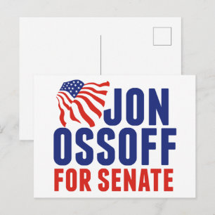 Cartão Postal Jon Ossoff para Senado Eleição 2026 Geórgia