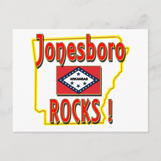 Cartão Postal Jonesboro Rocks! (vermelho) (Frente)