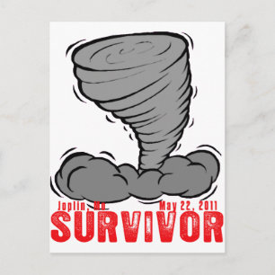 Cartão Postal Joplin Missouri Tornado Survivor