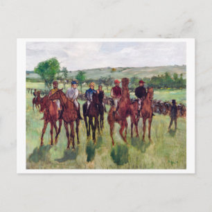 Cartão Postal Jóqueis e Cavalos de Corrida, Edgar Degas