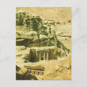 Cartão Postal Jordan, Petra, os túmulos do Nabateano