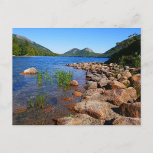 Cartão Postal Jordan Pond II no Parque Nacional de Acadia