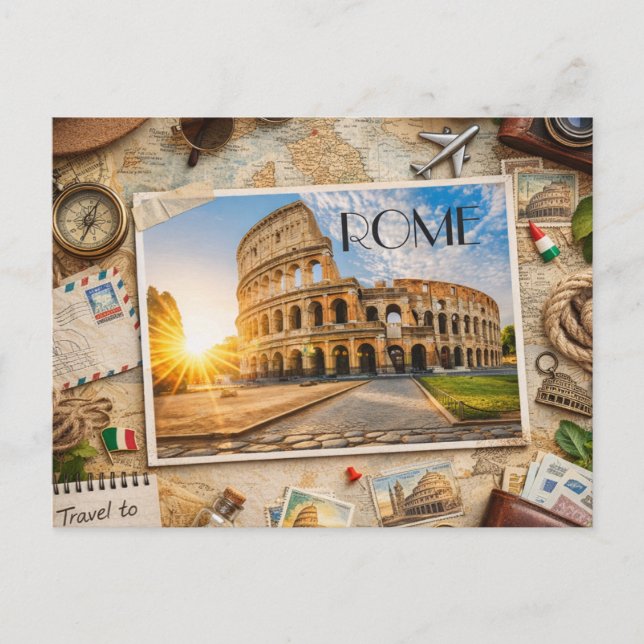Cartão Postal Jornada a Roma – A Cidade Eterna (Frente)