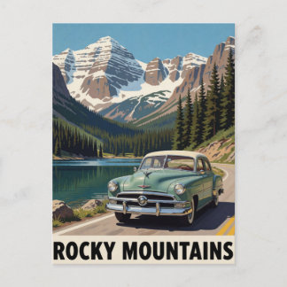 Cartão Postal 🏔️ Jornada de Carro Clássico pelas Montanhas Roch