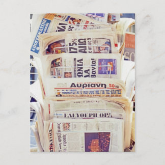 Cartão Postal Jornais Gregos