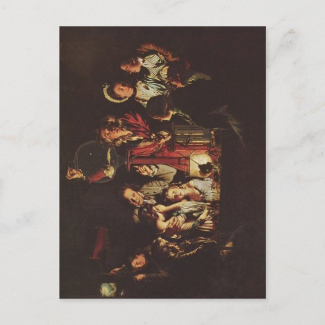 Cartão Postal Joseph An Experiment on a Bird in an Air P (Frente)