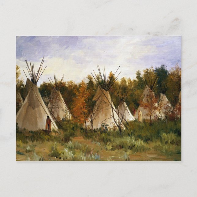 Cartão Postal Joseph Henry Sharp No Campo De Verão (Frente)