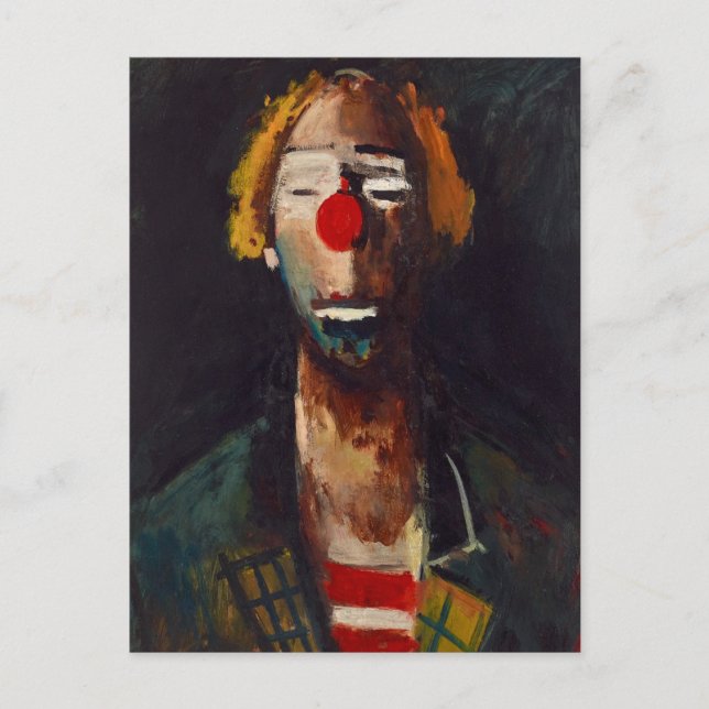 Cartão Postal Joseph Kutter Clown Retrato (Frente)