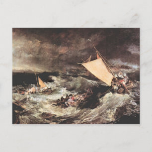 Cartão Postal Joseph Mallord Turner - Naufrágio