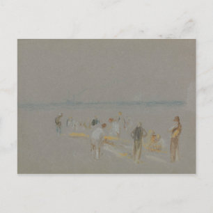 Cartão Postal Joseph Mallord William Turner - Críquete sobre o