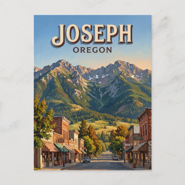 Cartão Postal Joseph Oregon (Frente)