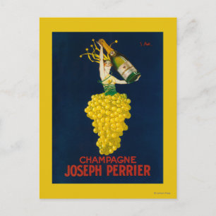 Cartão Postal Joseph Perrier Champagne Promocional