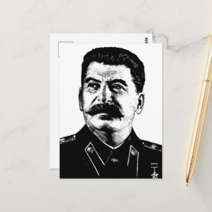 Cartão Postal Joseph Stalin, URSS, CCCP, União Soviética, Comuni