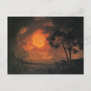 Cartão Postal Joseph Wright - Uma Erupção do Monte Vesúvio
