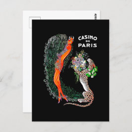 Cartão Postal Josephine Baker Cheetah Jazz Age