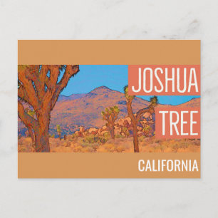 Cartão Postal Joshua Tree California Retro Viagem