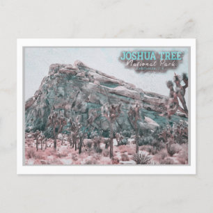 CARTÃO POSTAL JOSHUA TREE WATERCOLOR - CALIFÓRNIA ESTADOS UNIDOS