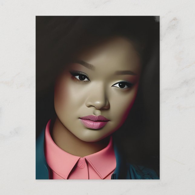 Cartão Postal Jovem Confiante (Frente)