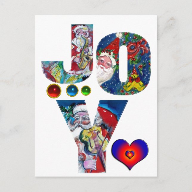 CARTÃO POSTAL JOVEM E AMOR FESTA XMAS DE PAPAIS NOEIS MUSICAIS (Frente)