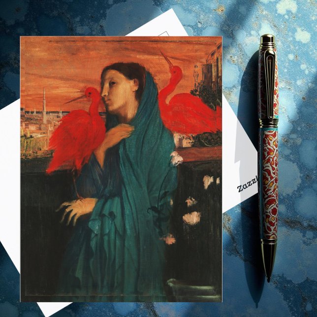 Cartão Postal Jovem Mulher com Ibis, Edgar Degas Postcard (Criador carregado)