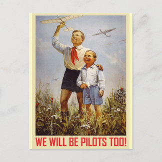 Cartão Postal Jovem Pilotos
