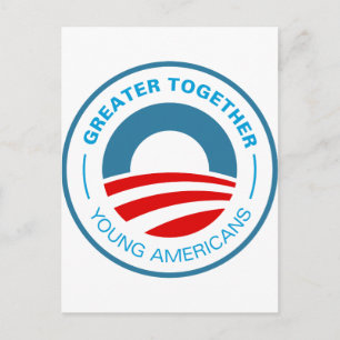 Cartão Postal Jovens americanos para Obama