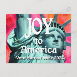 Cartão Postal Joy para America Harris Walz
