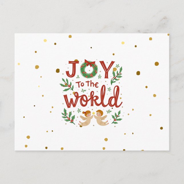 Cartão Postal Joy To The World Christmas Postcard (Frente)