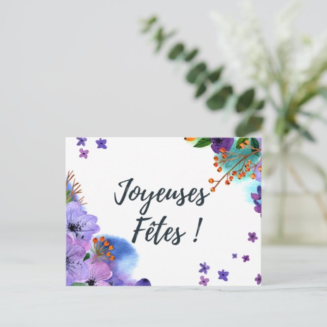 Cartão Postal Joyeuse Fêtes Carte postale (Em pé/Frente)
