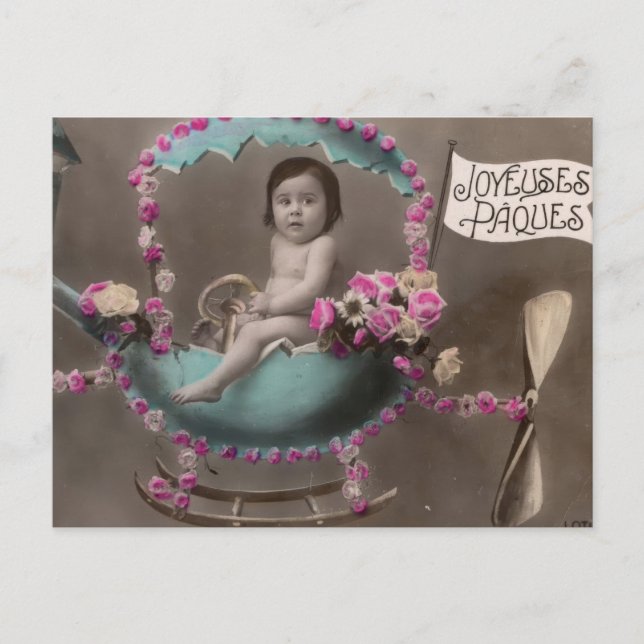 Cartão Postal Joyeuse Paques (Frente)