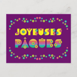 Cartão Postal Joyeuses Pâques