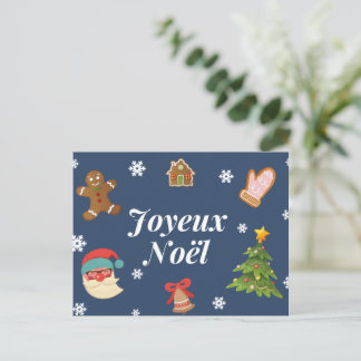 Cartão Postal Joyeux Noêl Carte postale Xmas Postcards