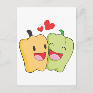 Cartão Postal Joyful Bell Pepper Lovers