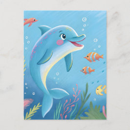 Cartão Postal Joyful Dolphin Moments