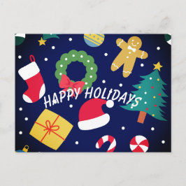 Cartão Postal Joyful Holiday postcard