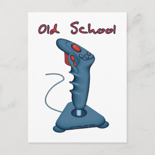 Cartão Postal Joystick da velha escola