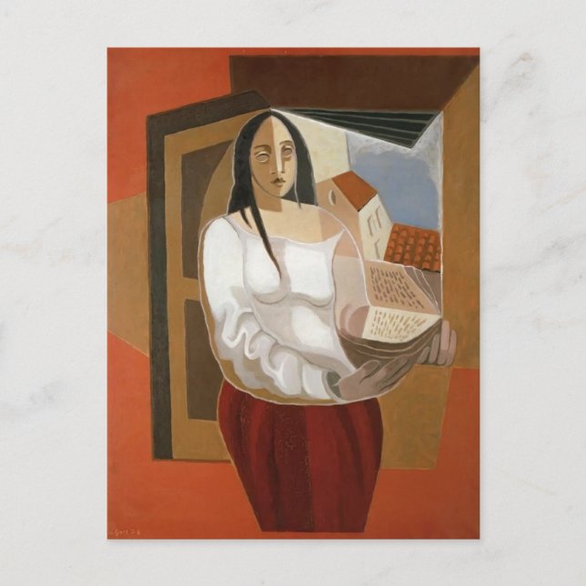Cartão Postal Juan Gris- A Leitora (Frente)