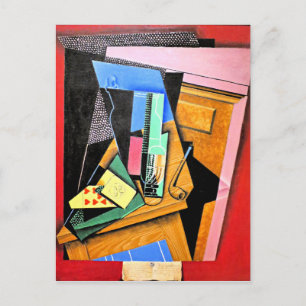 Cartão Postal Juan Gris - Ainda é a vida com um poema