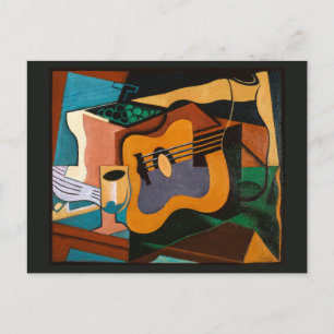 Cartão Postal Juan Gris, Natureza-Morta com Guitarra,