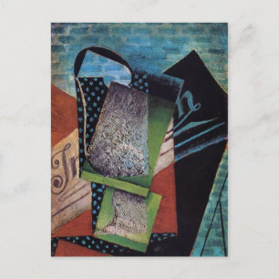 Cartão Postal Juan Gris Vida contínua dedicada a Andre Salmon